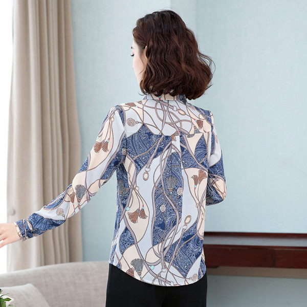 Elegantiški moteriški marškiniai su klasikine apykakle