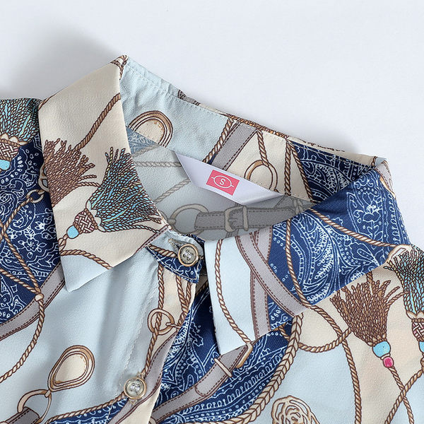 Elegantiški moteriški marškiniai su klasikine apykakle