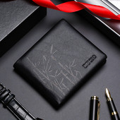 Odinė vyriška piniginė su skyriumi banknotams ir kortelėms