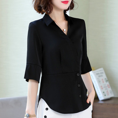 Moteriški laisvalaikio marškiniai ilgomis ir 3/4 rankovėmis