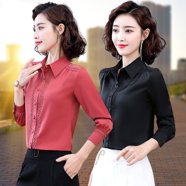 Elegantne pitsiga šifoonist särk