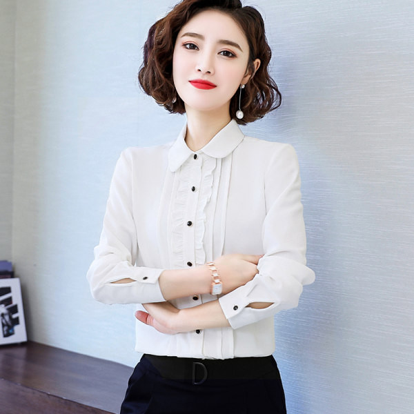 Uue mudeli elegantne pikkade varrukatega särk naistele