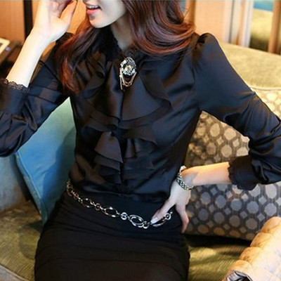 Elegantiški moteriški marškinėliai su kaklu