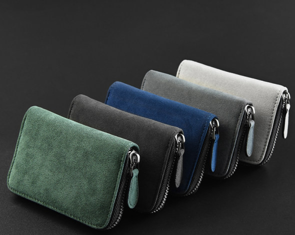 Tõmblukuga meeste dokumendirahakott