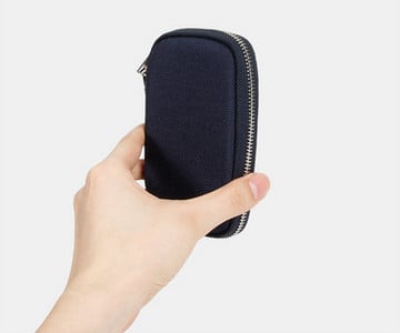 Tekstilinė mini piniginė skirta dokumentams ir raktams laikyti vyrams