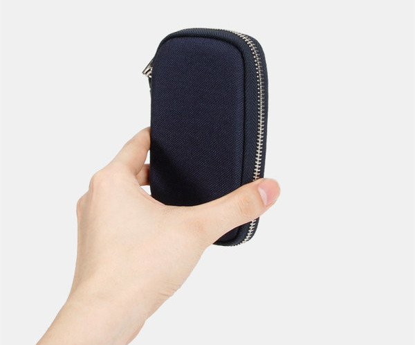 Tekstilinė mini piniginė skirta dokumentams ir raktams laikyti vyrams