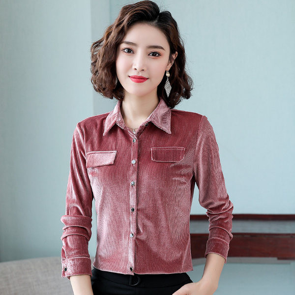 Dviejų spalvų moteriški dryžuoti marškiniai