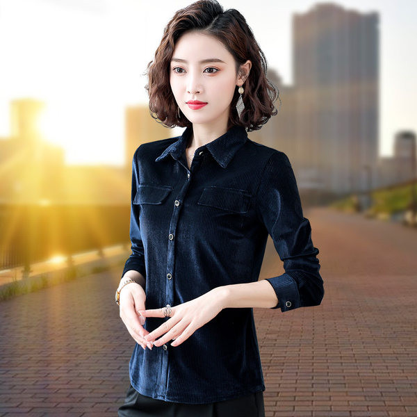 Dviejų spalvų moteriški dryžuoti marškiniai