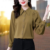 Ženska ležerna košulja dugih rukava na kopčanje