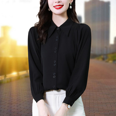 Ženska ležerna košulja dugih rukava na kopčanje