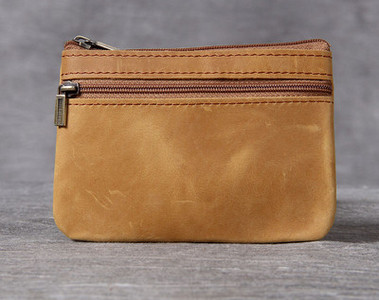 Vyriška vintažinė piniginė su užtrauktuku