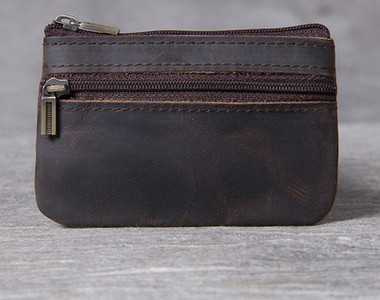 Vyriška vintažinė piniginė su užtrauktuku