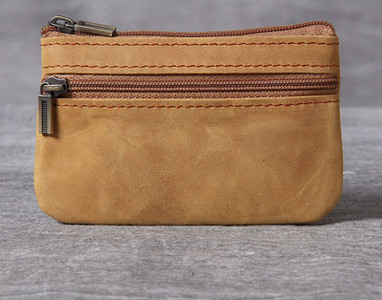 Vyriška vintažinė piniginė su užtrauktuku