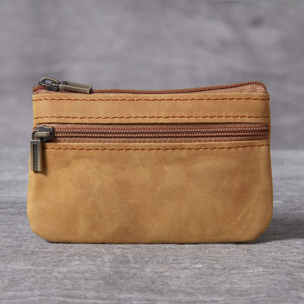 Vyriška vintažinė piniginė su užtrauktuku