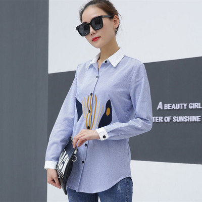 Cămașă de damă cu guler clasic în diferite culori