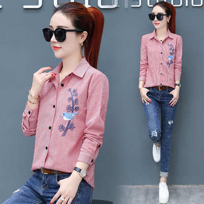 Cămașă de damă cu guler clasic în diferite culori