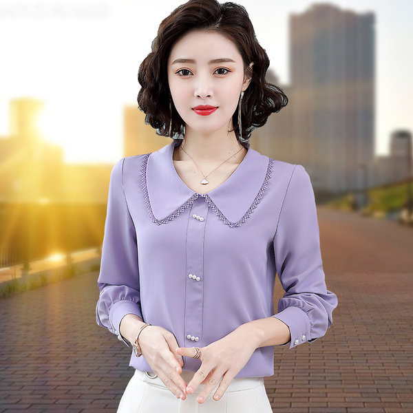 Modernūs moteriški marškiniai ilgomis rankovėmis – kelių spalvų