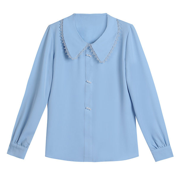 Modernūs moteriški marškiniai ilgomis rankovėmis – kelių spalvų