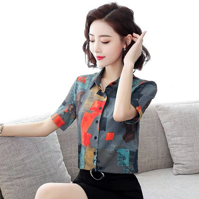 Cămașă elegantă de damă cu motive florale