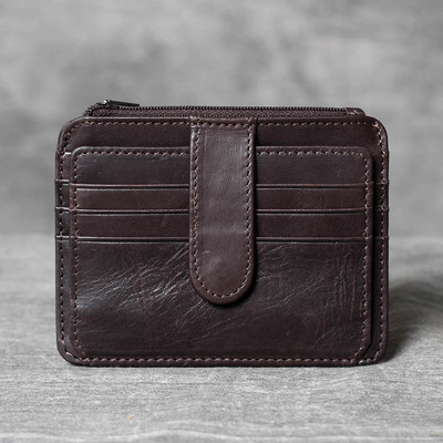 Maža vyriška odinė piniginė su keliais skyreliais