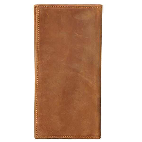 Vyriška rudos spalvos odinė piniginė