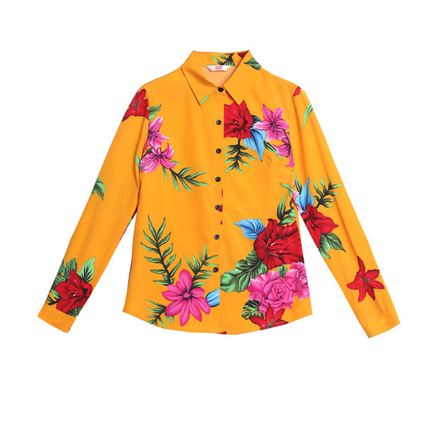 Virágos motívumú női ing