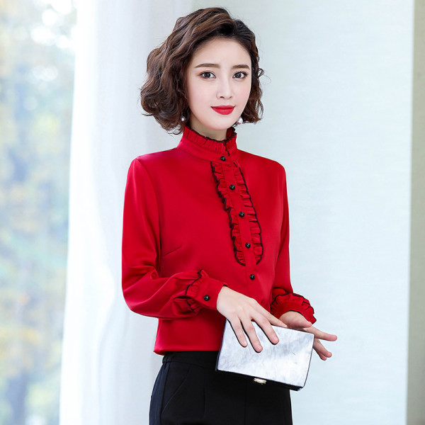 Modern női ing fürtökkel, többféle színben