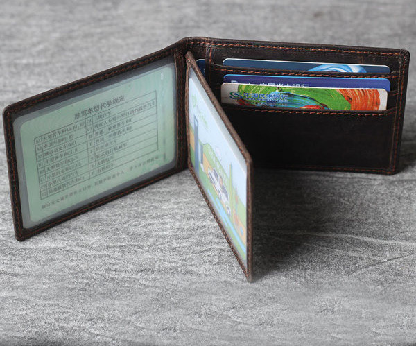 Alkalmi bőr pénztárca férfi felirattal