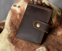 Pruun kunstnahast meeste rahakott