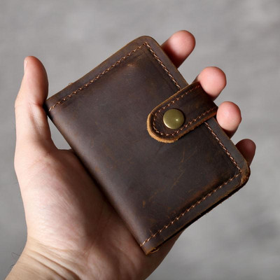 Pruun kunstnahast meeste rahakott