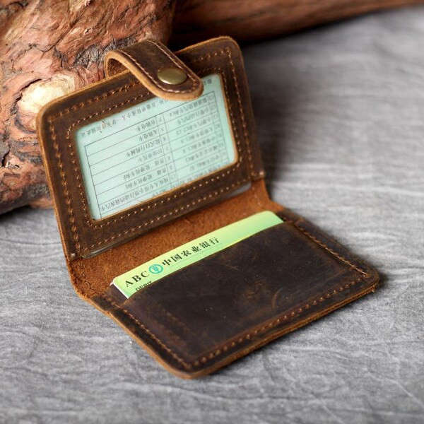 Pruun kunstnahast meeste rahakott