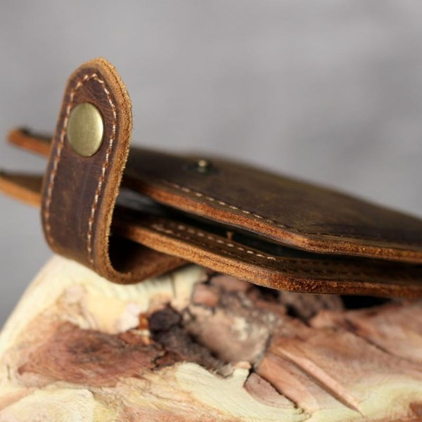 Pruun kunstnahast meeste rahakott