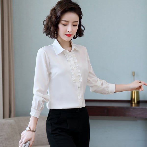 Naiste elegantne särk kolmes värvitoonis