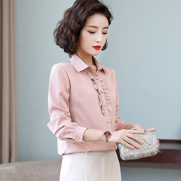 Naiste elegantne särk kolmes värvitoonis