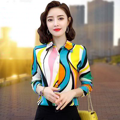 Naiste liibuv pikkade varrukatega särk – palju värve