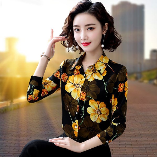 Naiste liibuv pikkade varrukatega särk – palju värve