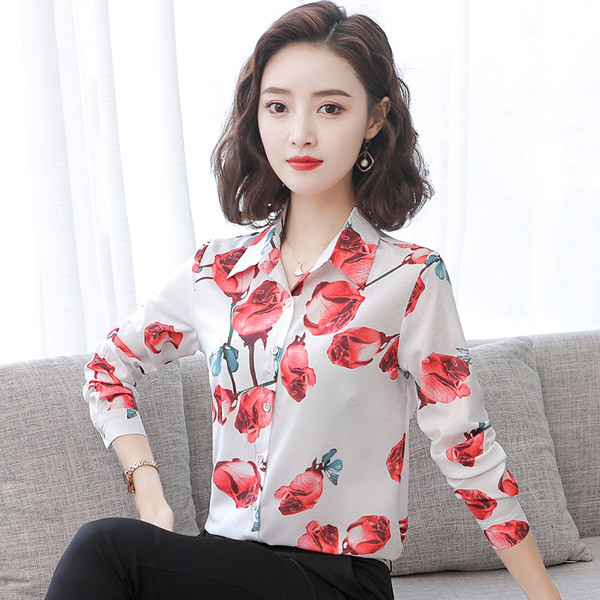 Naiste liibuv pikkade varrukatega särk – palju värve