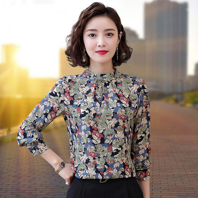 Elegáns sifon ing virágmintával