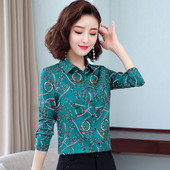 Uut mudelit pikkade varrukatega naiste särk - rohelist ja sinist värvi