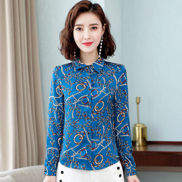 Uut mudelit pikkade varrukatega naiste särk - rohelist ja sinist värvi