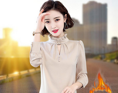 Naujo modelio moteriški marškiniai aukšta apykakle – keli modeliai