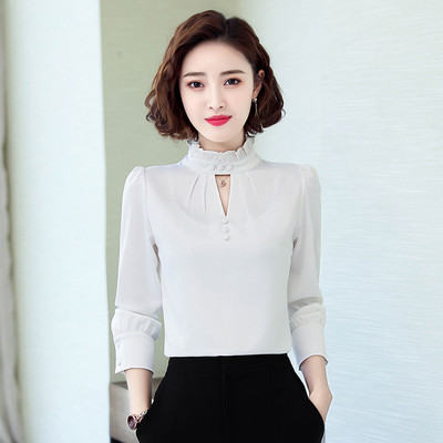 Naujo modelio moteriški marškiniai aukšta apykakle – keli modeliai