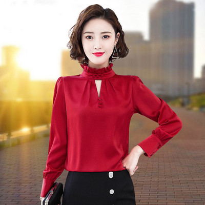 Naujo modelio moteriški marškiniai aukšta apykakle – keli modeliai