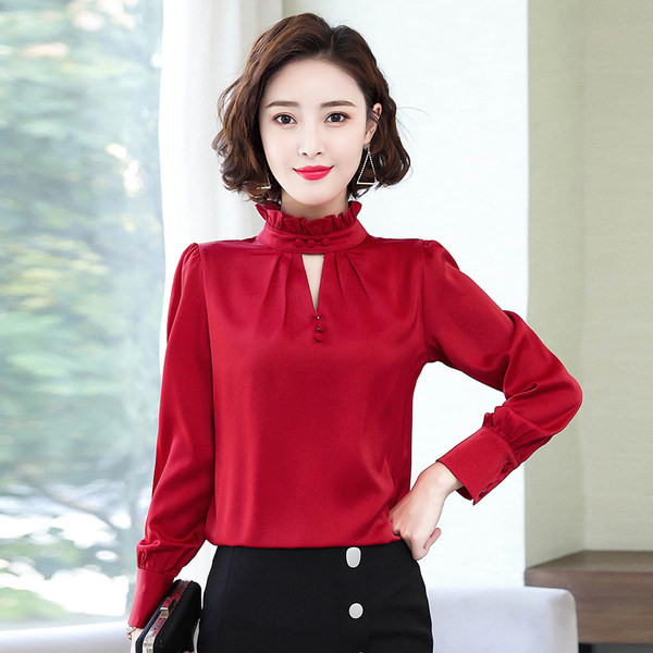 Naujo modelio moteriški marškiniai aukšta apykakle – keli modeliai