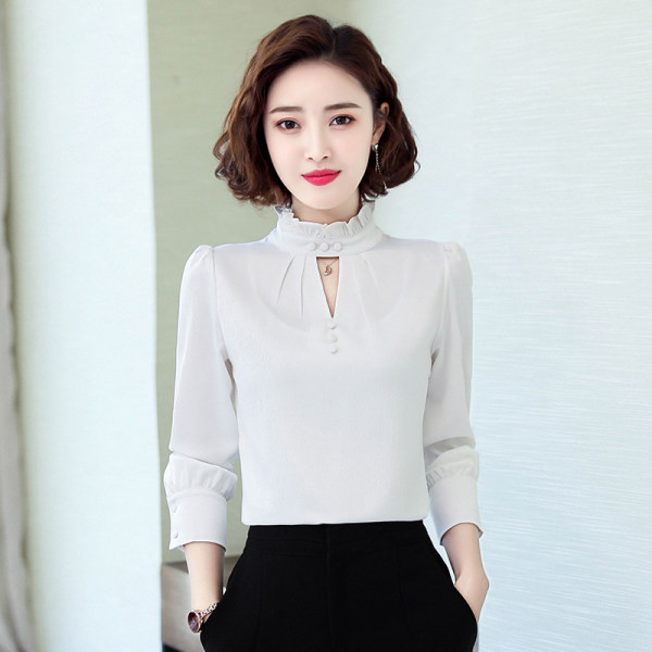 Naujo modelio moteriški marškiniai aukšta apykakle – keli modeliai