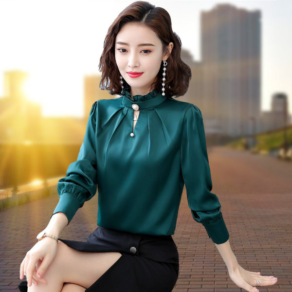 Naujo modelio moteriški marškiniai aukšta apykakle – keli modeliai