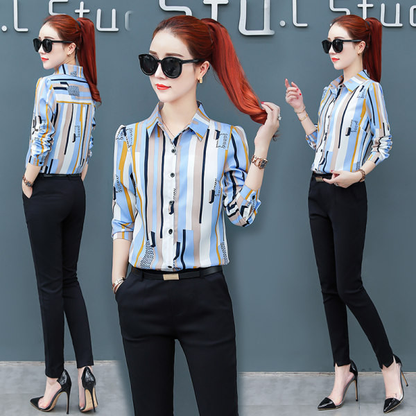 Moteriški šifoniniai marškinėliai – kelių spalvų