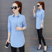 Naiste vabaaja särk klassikalise kraega