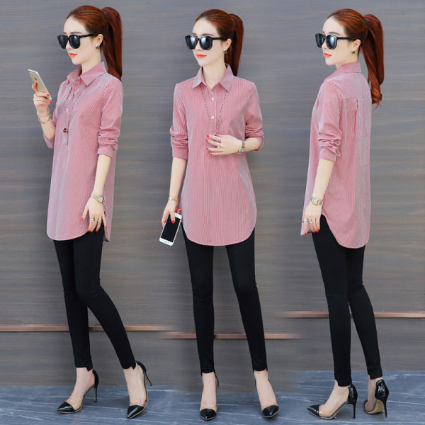 Naiste vabaaja särk klassikalise kraega