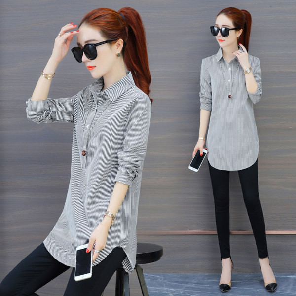 Naiste vabaaja särk klassikalise kraega